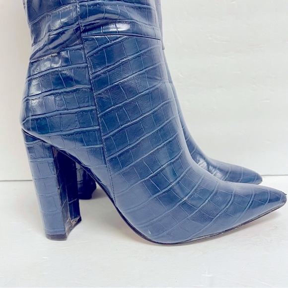 Steve Madden Triumph Boot in Blue Crocodile Size 9.5 - Picture 4 of 8